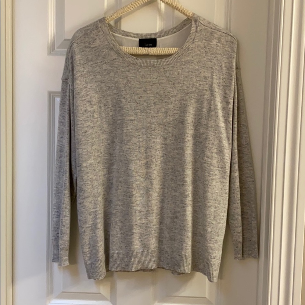 Gray Lumire Sweater With Split Back - Small - image 2